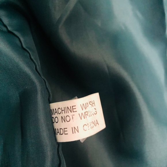 Women's WHITBY Green 100% SILK Bomber Jacket - Picture 5 of 7